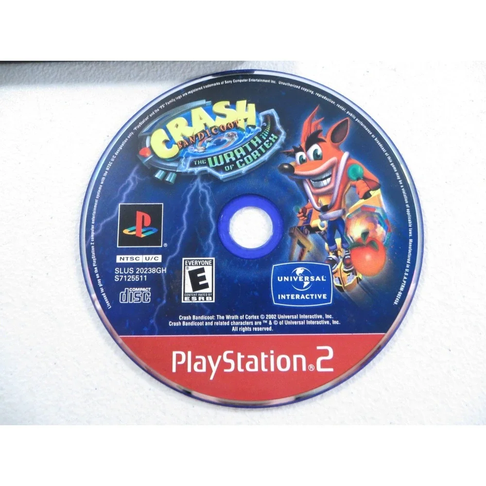 Crash Banicoot The Wrath Of Cortex Sony Playstation 2 PS2 2002 CIB W/ Reg TESTED